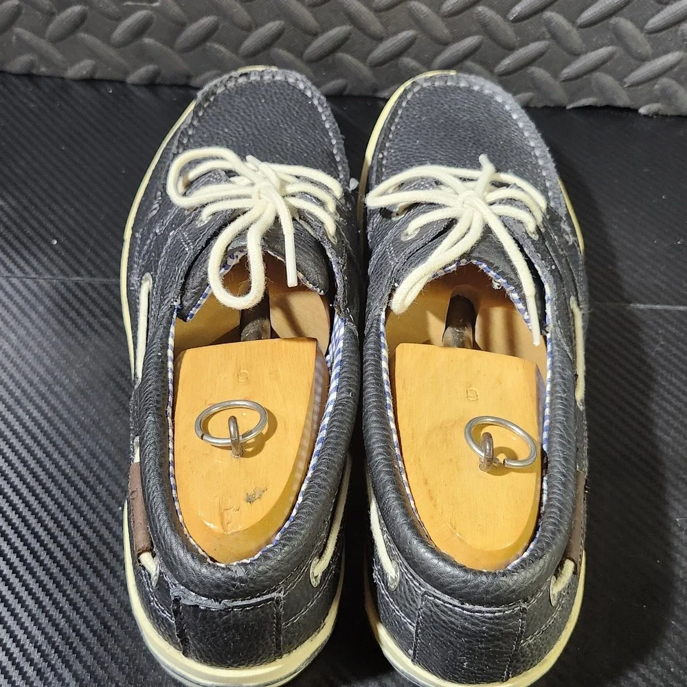 GH Bass Boat Shoes Mens 10 M Casual Slip On Loafers Black Size 13M